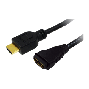 Cablu video Logilink HDMI Male - HDMI Female, 3m, negru