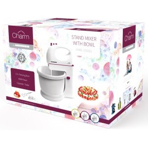 Heinner Mixer cu bol, HMB-350BG, 300W, 2.5L, Visiniu