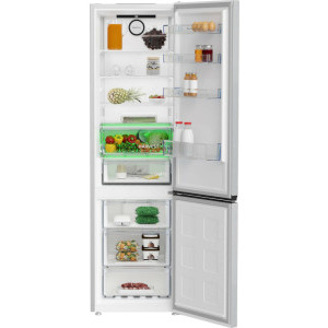 Beko B3RCNA404HM, 355 L, Clasa E, No Frost, HarvestFresh, AeroFlow, Fast Freeze, Dairy, MaxStore, 203 cm, Gri
