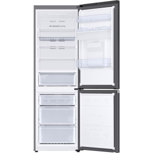 Samsung RB34C652EB1/EF, 341 L, Clasa E, Total No Frost, All Around Cooling, Digital Inverter, Dozator apa, 185 cm, Dark Inox