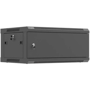 Lanberg WF01-6404-00B 4U, Wall mount, 600 x 450, Metal door, Negru
