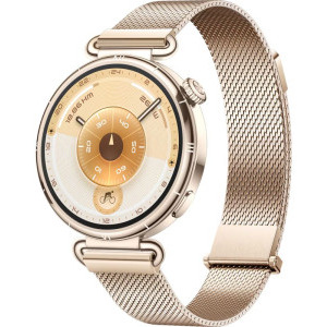 SmartWatch Huawei Watch GT 6, 41mm, Gold Stainless Steel, curea Gold Milanese
