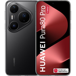 Smartphone Huawei Pura 80 Pro, 512GB, 12GB RAM, Dual SIM, 5G, 4-Camere, Glazed Black