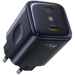 Incarcator retea Baseus PicoGo AN13, 2x USB-C, Quick Charge 45 W, Black