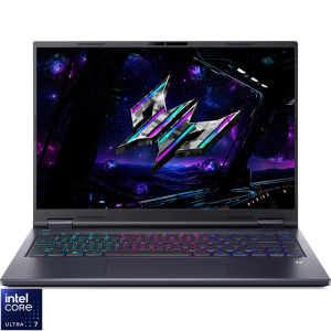 Laptop Acer Gaming 14.5 Predator Helios Neo 14 AI PHN14-71, 2.8K OLED 120Hz, Procesor Intel® Core™ Ultra 7 255H (24M Cache, up to 5.10 GHz), 32GB LPDDR5X, 1TB SSD, GeForce RTX 5060 8GB, No OS, Abyssal Black