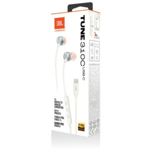 JBL In-Ear, Tune 310C, USB-C White