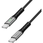 Cablu de date / adaptor Logilink CU0434 USB-C Male la USB-C Male, 100 W, 2 m, Black