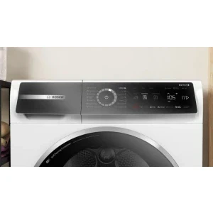Bosch WQB246CNBY, Pompa de caldura, 9 kg, Clasa B, AutoDry, Smart Dry, Self Cleaning Condenser, Home Connect, Iluminare interioara, Alb
