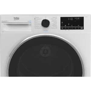 Beko B3T48233W EU, Pompa de caldura, 8 kg, Clasa D, EcoGentle, SteamCure, AquaWave, Iluminare interioara, Alb