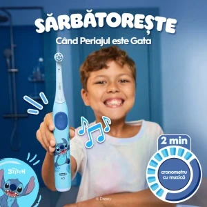 Oral-B Periuta de dinti electrica iO Kids Disney Stitch Albastru + Trusa de calatorie