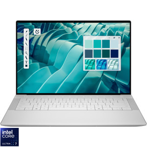 Laptop DELL 14.5 14 Premium DA14250, 1920 x 1200 IPS 30-120Hz, Procesor Intel® Core™ Ultra 7 255H (24M Cache, up to 5.10 GHz), 32GB LPDDR5X, 1TB SSD, GeForce RTX 4050 6GB, Win 11 Pro, Platinum, 3Yr ProSupport