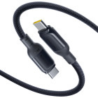 Cablu de date / adaptor Baseus PicoGo, USB-C Male la USB-C Male, 240 W, 1 m, Black