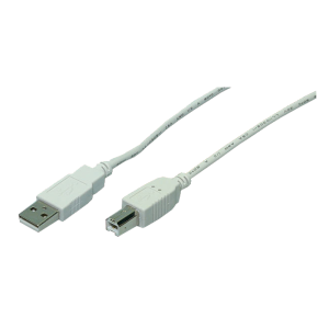 Cablu periferice Logilink USB 2.0 tip A Male - USB 2.0 tip B Male 5m, Gri