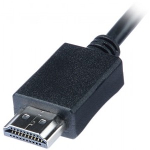 A+ 1x HDMI Male - 1x VGA Female + 1x Jack 3.5mm Female + 1x microUSB 2.0 Female negru