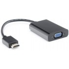 A+ 1x HDMI Male - 1x VGA Female + 1x Jack 3.5mm Female + 1x microUSB 2.0 Female negru