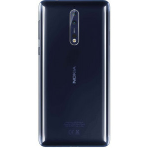 Nokia 8, Ecran Quad HD, Gorilla Glass 5, Snapdragon 835 2.5 GHz, 64GB, 4GB RAM, Single SIM, 4G, NFC, 3-Camere: 13 mpx + 13 mpx + 13 mpx, Optic ZEISS, Polished Blue