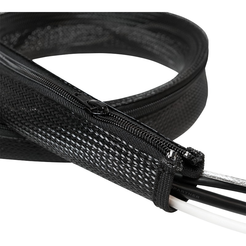 Logilink Cable management with zipper, black PC Garage