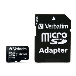 Verbatim Micro SDHC 32GB Clasa 10 + Adaptor SD