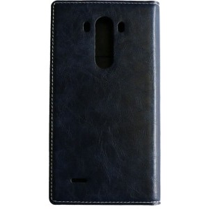 Protectie de tip Book Boston Diary Blue-Navy pentru LG G3