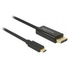 DeLOCK USB Male tip C - DisplayPort Male, 2m, negru, 4K 60Hz