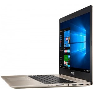 ASUS 15.6'' VivoBook Pro 15 N580VD, FHD, Procesor Intel® Core™ i7-7700HQ (6M Cache, up to 3.80 GHz), 8GB DDR4, 500GB + 128GB SSD, GeForce GTX 1050 2GB, Endless OS, Gold