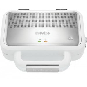 Breville Sandwich Maker High Gloss Deep Fill VST074X-01, 850W, Alb-Argingiu