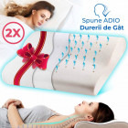 Suporto Set 2x perne ortopedice spuma cu memorie
