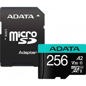 ADATA Micro SDXC Premier Pro Clasa 10 UHS-I 256GB + Adaptor SD