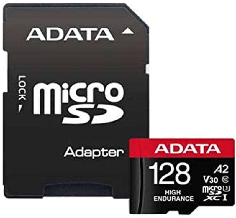 Card memorie ADATA Micro SDXC High Endurance Clasa 10 UHS-I 128GB + Adaptor