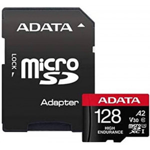 Card memorie ADATA Micro SDXC High Endurance Clasa 10 UHS-I 128GB + Adaptor SD