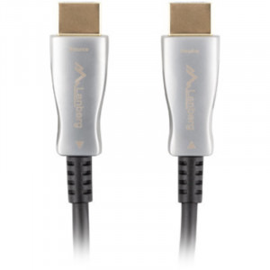 Lanberg HDMI Male - HDMI Male, v2.0, 80m, negru-argintiu
