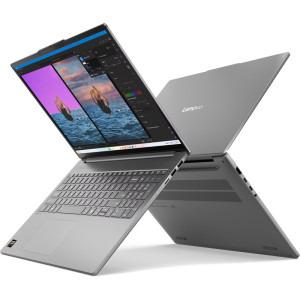 Lenovo 16'' IdeaPad Slim 5 16AKP10, 2.8K OLED 120Hz, Procesor AMD Ryzen™ AI 5 340 (16M Cache, up to 4.80 GHz), 16GB DDR5, 1TB SSD, AMD Radeon 840M, No OS, Luna Grey
