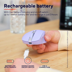 Trust Ozaa Compact Multi-Device Wireless Purple