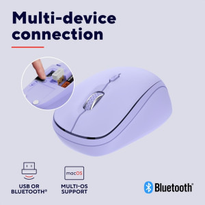 Trust Yvi+ Compact Multi-Device Wireless Purple