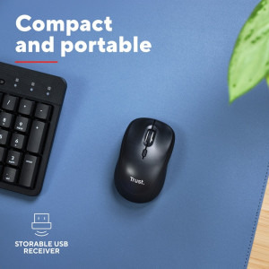 Trust Yvi+ Compact Multi-Device Wireless Black
