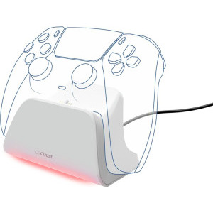 Trust GXT 255 Quick Charge Stand White pentru PS5
