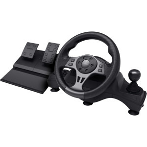 Volan Trust GXT 289 Movi Racing Wheel Black pentru PC, PS4, Xbox One/Series X|S, Nintendo Switch