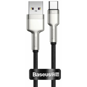 Cablu de date / adaptor Baseus Cafule Metal, USB Male la USB-C Male, 66 W, 0.25 m, Black