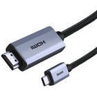 Cablu video Baseus USB-C Male - HDMI Male, 2 m, Negru