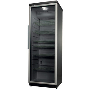 Frigider Whirlpool Vitrina frigorifica ADN201/1S, 320 L, Clasa D, Control mecanic, Iluminare LED, 173 cm, Argintiu