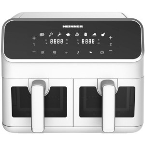 Heinner Friteuza cu aer cald DualFry Supreme HAF-H8DB17WH, 1700W, 4 L / 4L, Alb