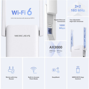 MERCUSYS Gigabit ME80X Dual-Band WiFi 6
