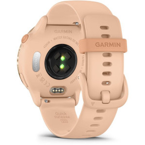 Garmin Vivoactive 6, GPS 42mm Metallic Pink Dawn, curea Pink Dawn