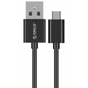 Cablu de date / adaptor Orico ADC-10-V2, USB Male la microUSB Male, 1 m, Black, amperaj maxim suportat 3A
