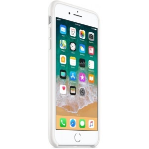 Apple Protectie pentru spate, material silicon, pentru iPhone 7 Plus si 8 Plus, culoare White