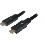 Cablu video Logilink HDMI Male - HDMI Male, v1.4, 10m, Ethernet, Activ, negru