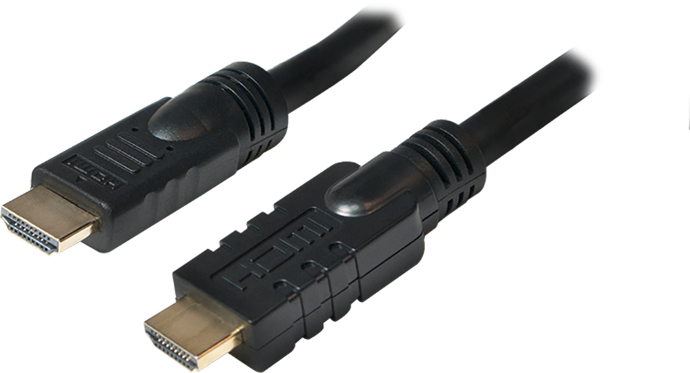 Cablu video Logilink HDMI Male - HDMI Male, v1.4, 30m, Ethernet, Activ, negru