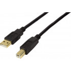 Cablu periferice Logilink USB 2.0 Male tip A - USB 2.0 Male tip B, 10m, Active Repeater, negru