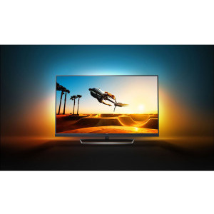 Philips Smart TV Android 49PUS7502/12 Seria PUS7502/12 123cm negru 4K UHD Ambilight cu 3 laturi
