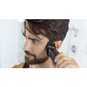 Philips Multigroom Seria 5000 11 in 1 MG5730/15 cu Tehnologie DualCut, Lavabil cu Tehnologie DualCut + Husa depozitare
